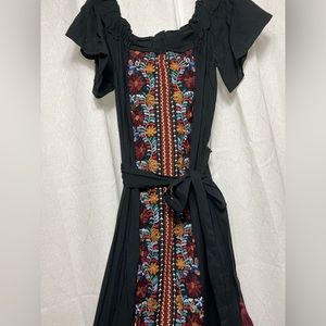 Beautiful embroidered midi dress. Never worn